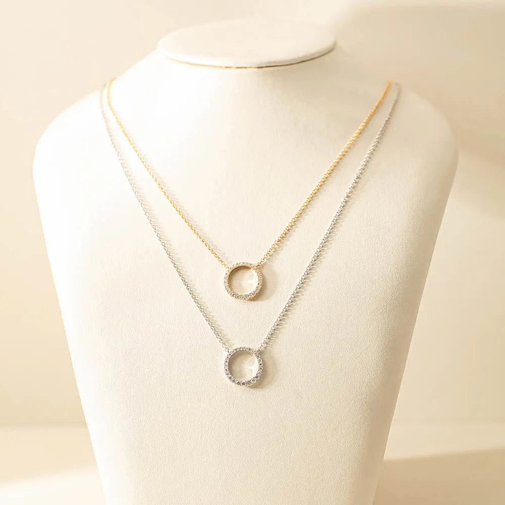 18ct White Gold 1.10ct Diamond Apollo Necklace