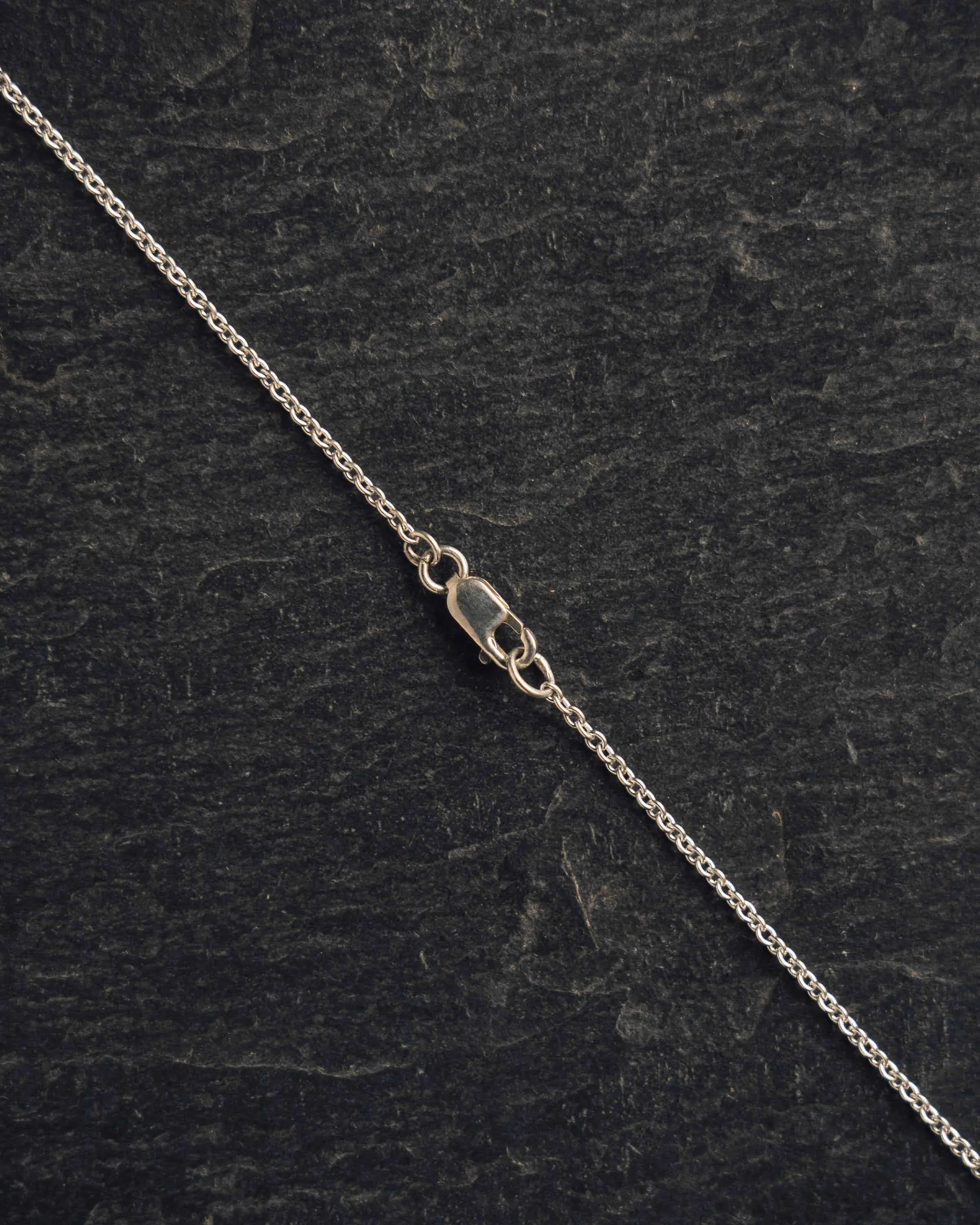 Another Feather Petal Necklace, Silver