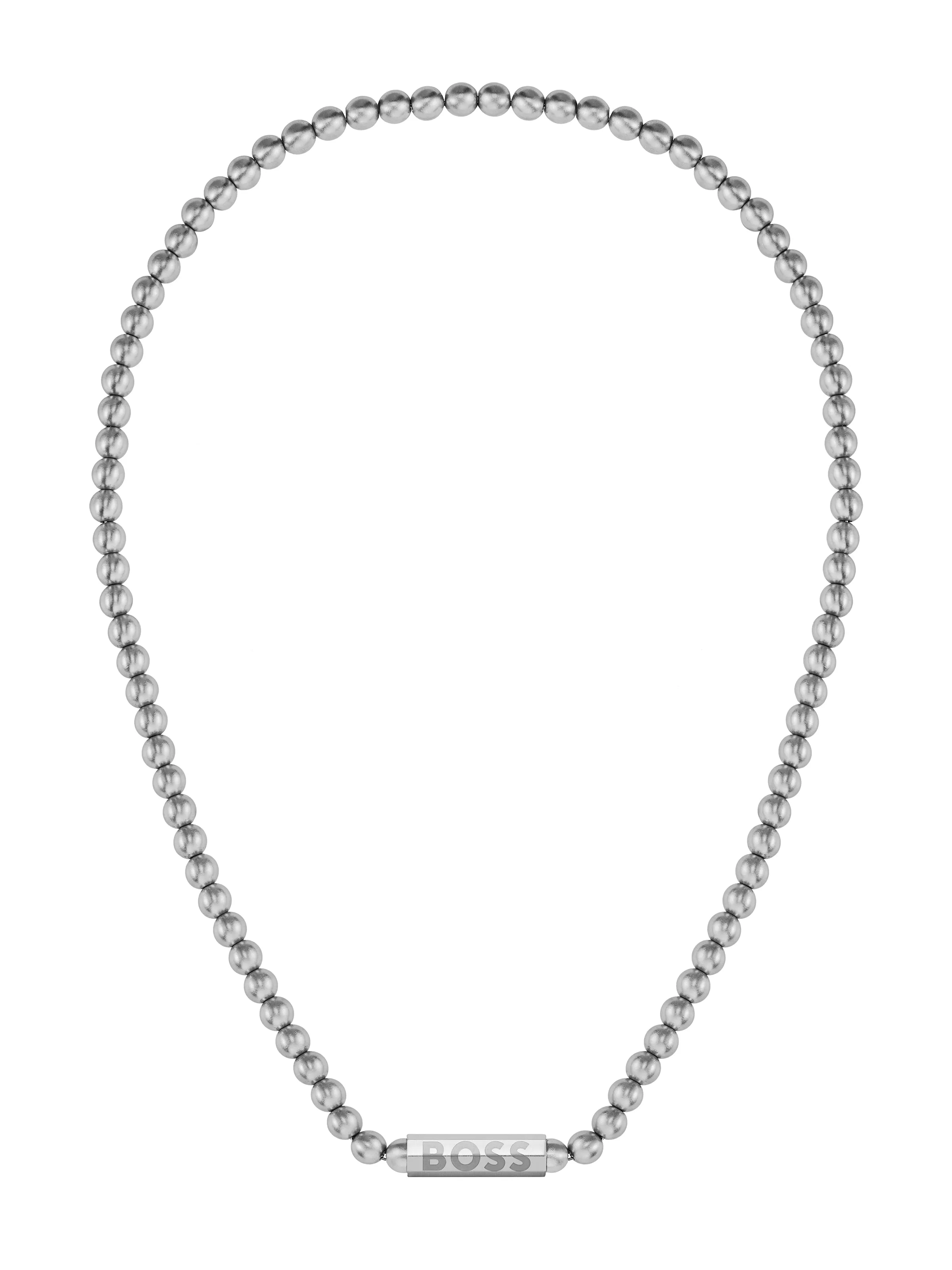 BOSS Mens Sphere Metal Necklace Stainless Steel
