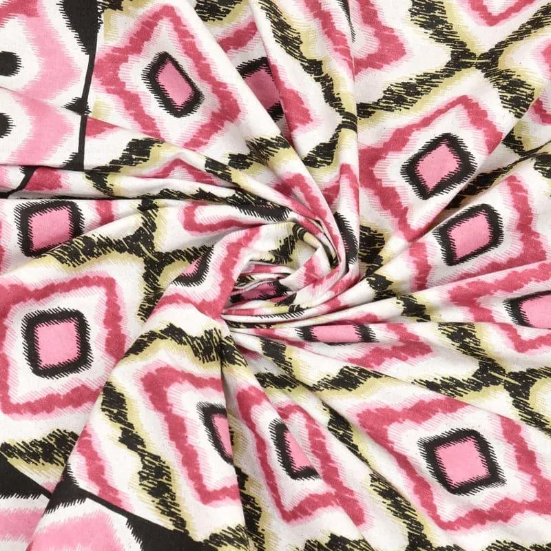 Ceyda Printed Bedsheet - Pink