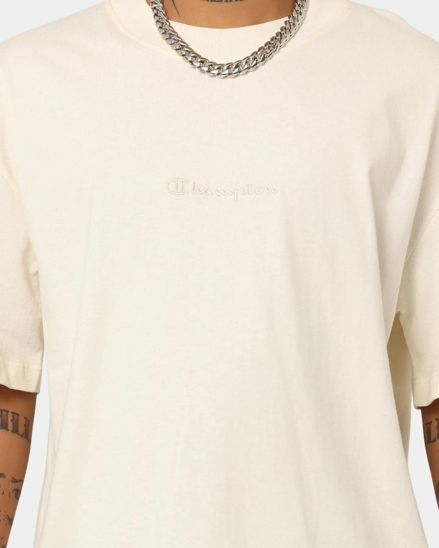 Champion Heritage New Script T-Shirt Chalk White
