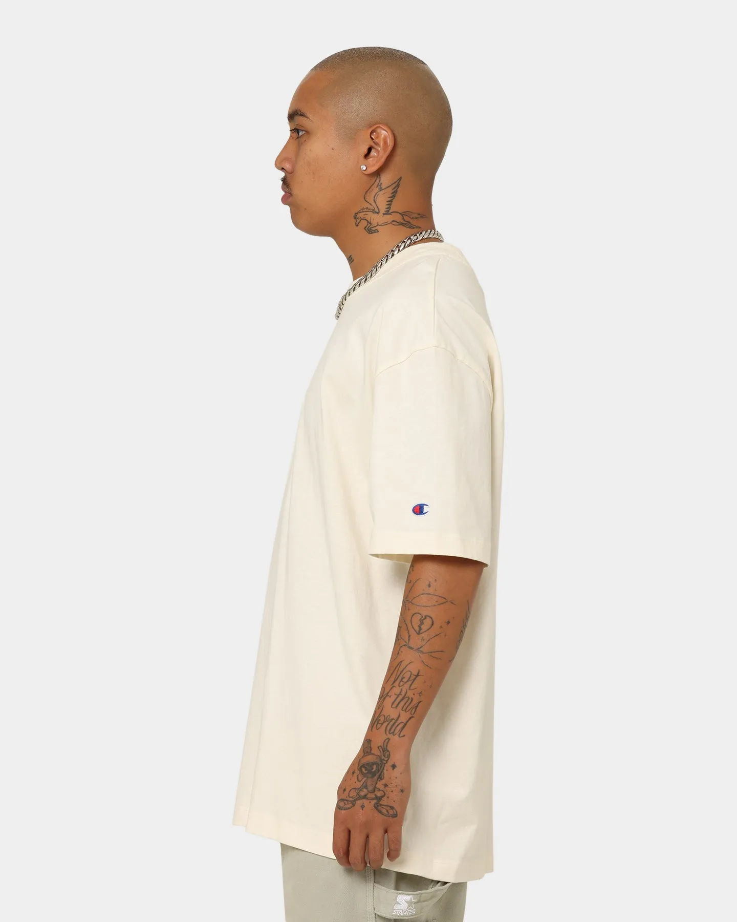 Champion Heritage New Script T-Shirt Chalk White