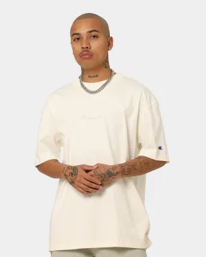 Champion Heritage New Script T-Shirt Chalk White