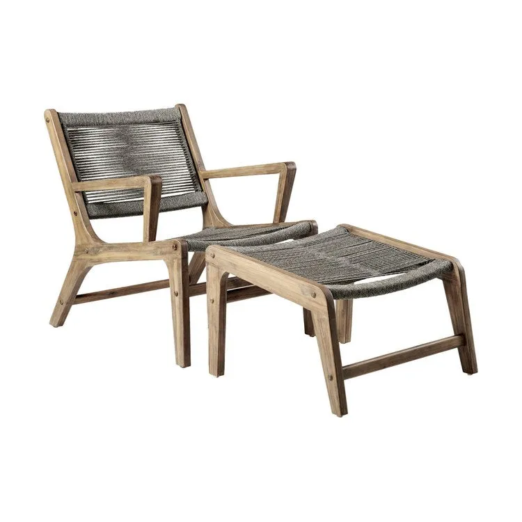 Explorer Lounge Chair and Ottoman Set of Two