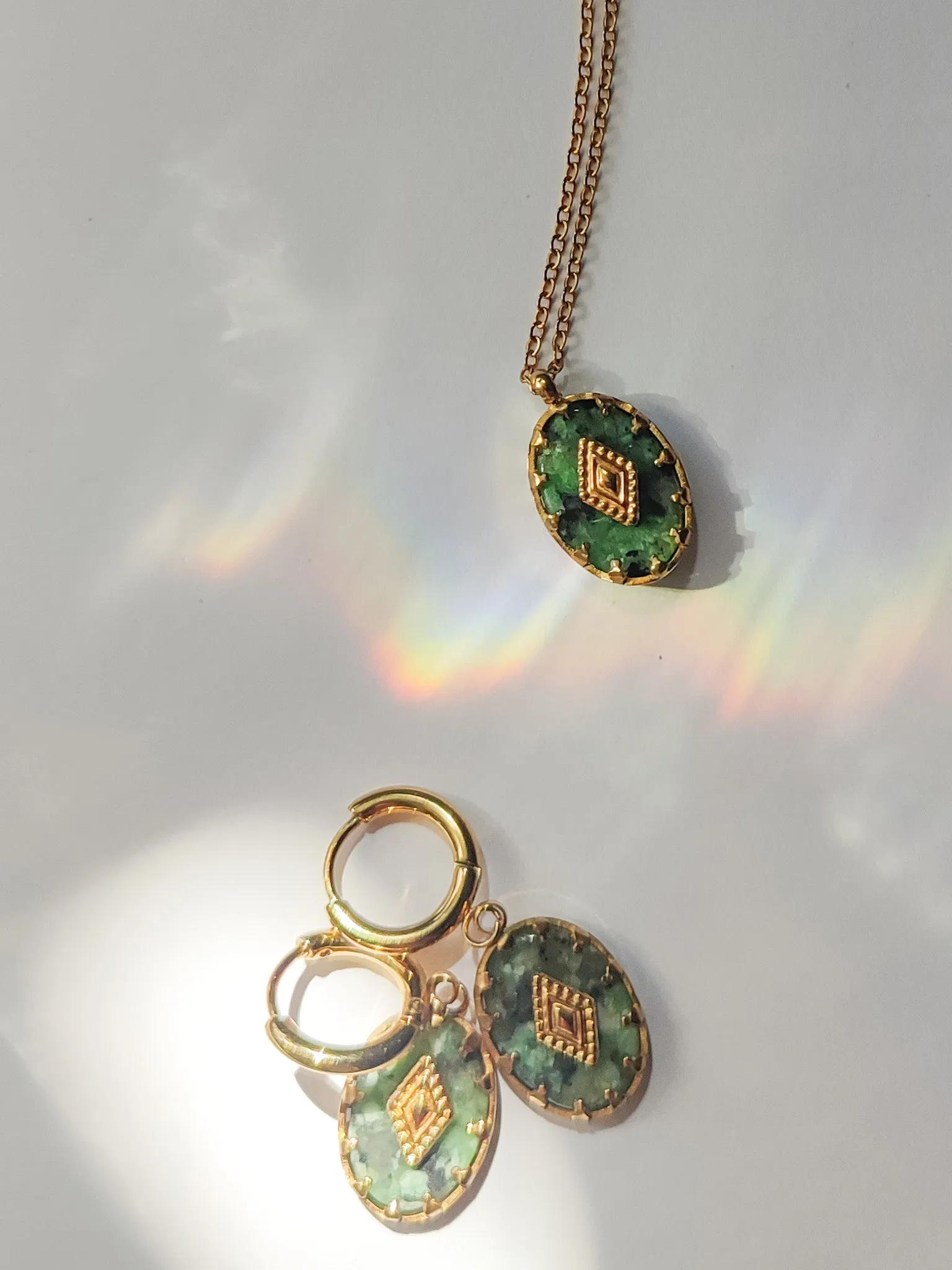 Green Pendant Necklace