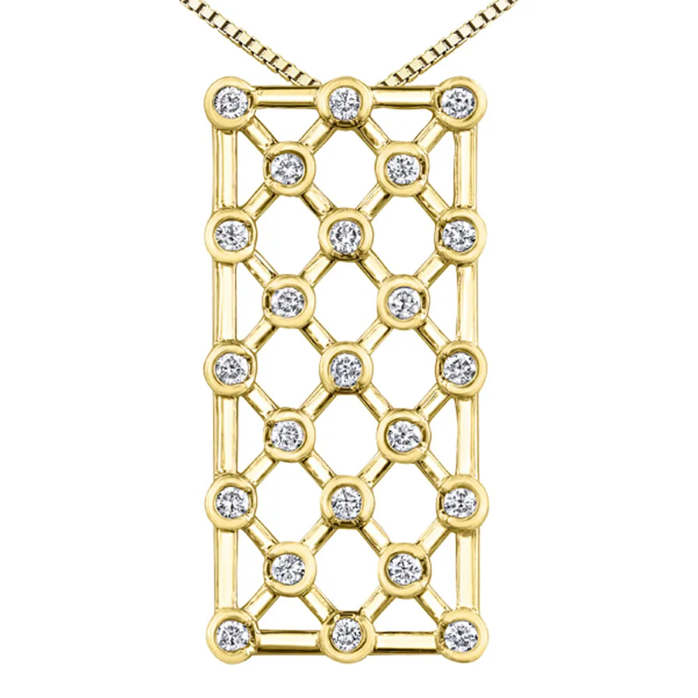 Honeycomb Diamond Pendant