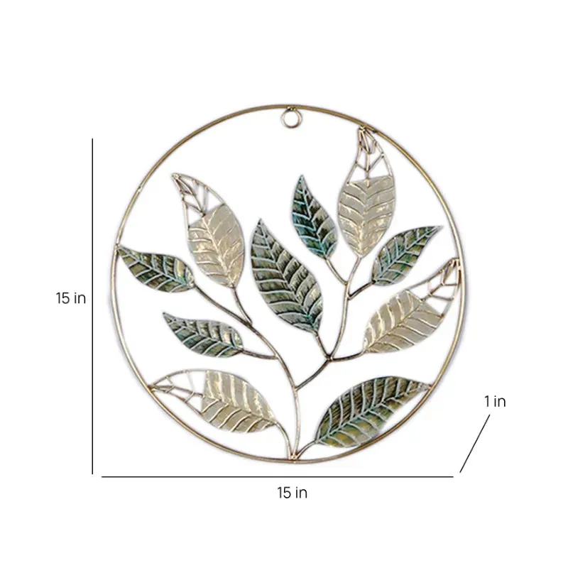 Mango Leaves Wall Decor | Set of 3 | 15 x 15  inches