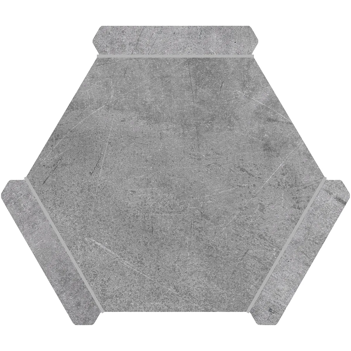 Montura Gray Slate Porcelain Hexagon Tile
