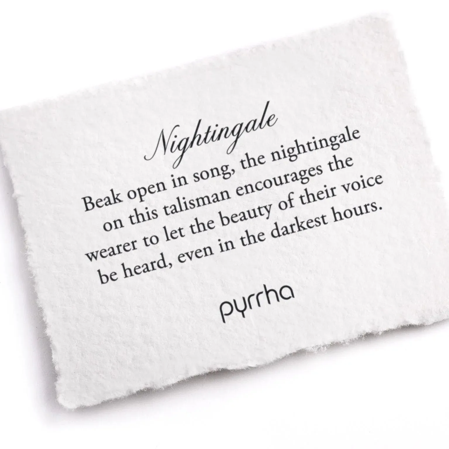 Nightingale Talisman Necklace