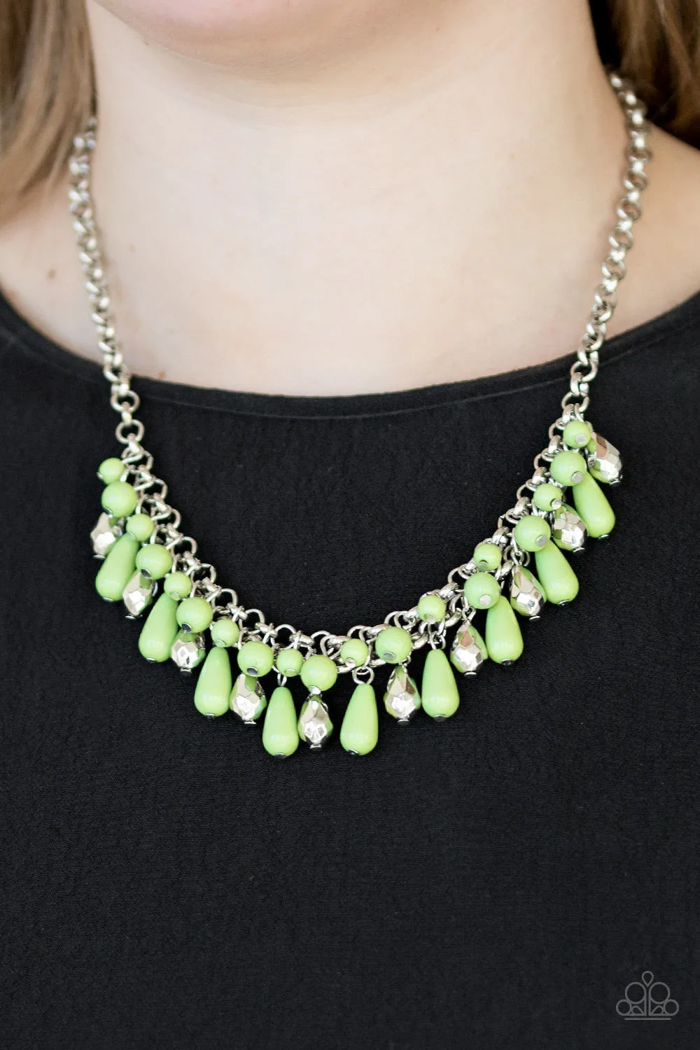 Paparazzi Necklace - Coastal Cabanas - Green