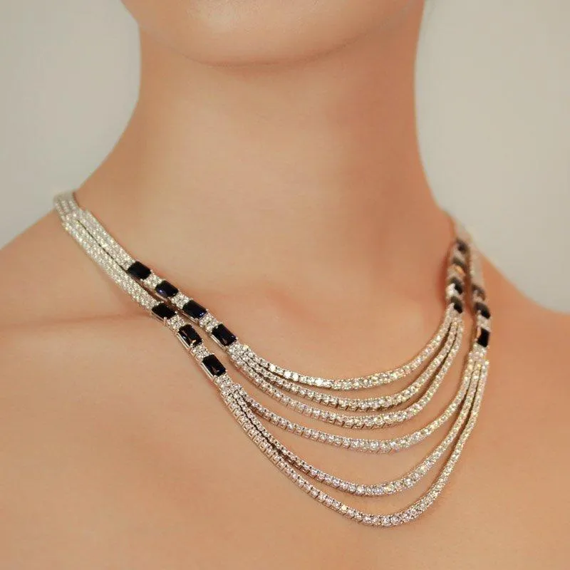 Premier Double Regal Necklace Sapphire