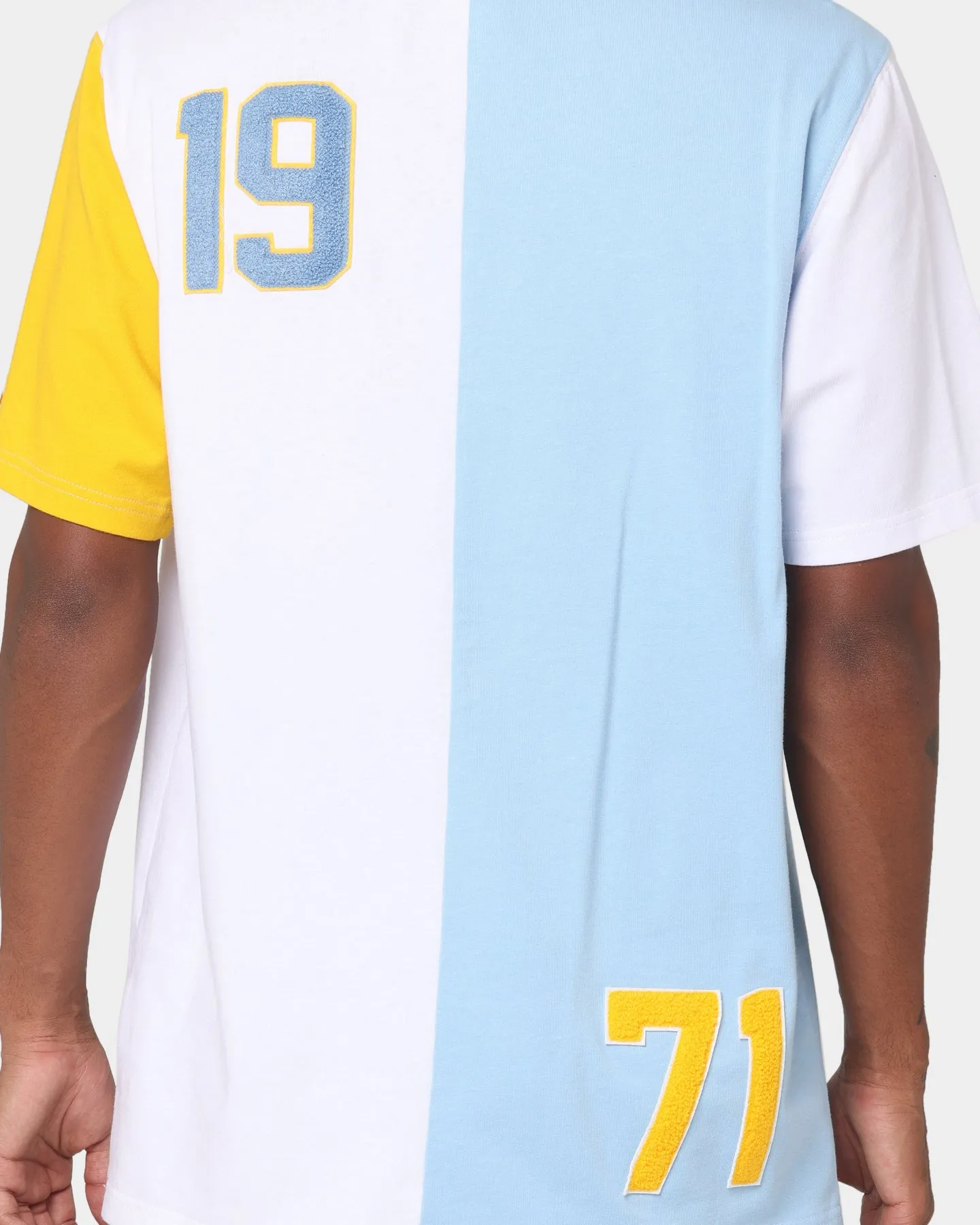 Starter Split Decision Short Sleeve T-Shirt Light Blue/Yellow