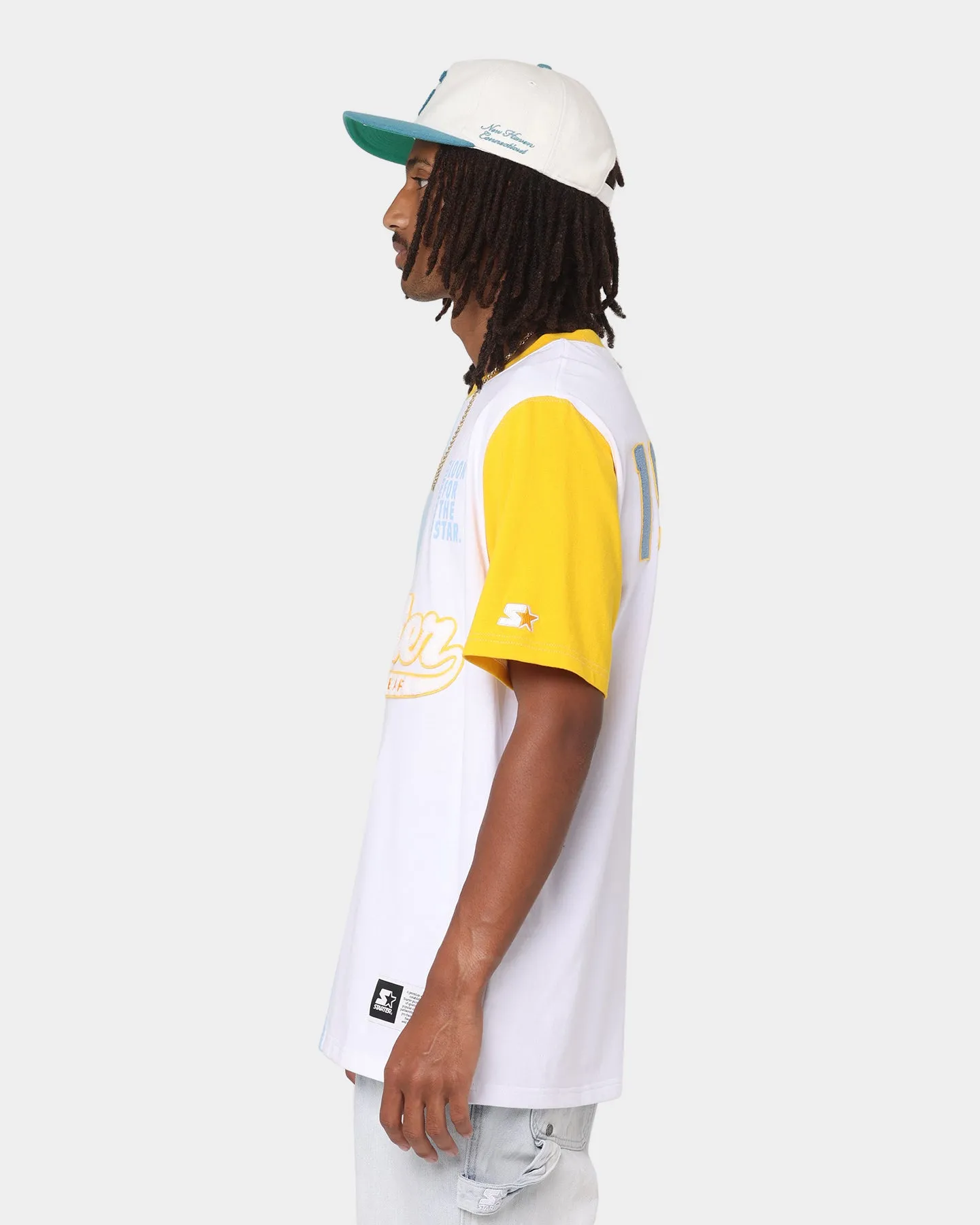 Starter Split Decision Short Sleeve T-Shirt Light Blue/Yellow