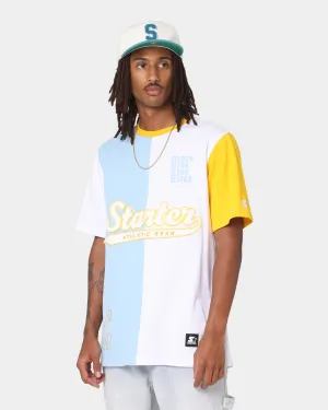 Starter Split Decision Short Sleeve T-Shirt Light Blue/Yellow