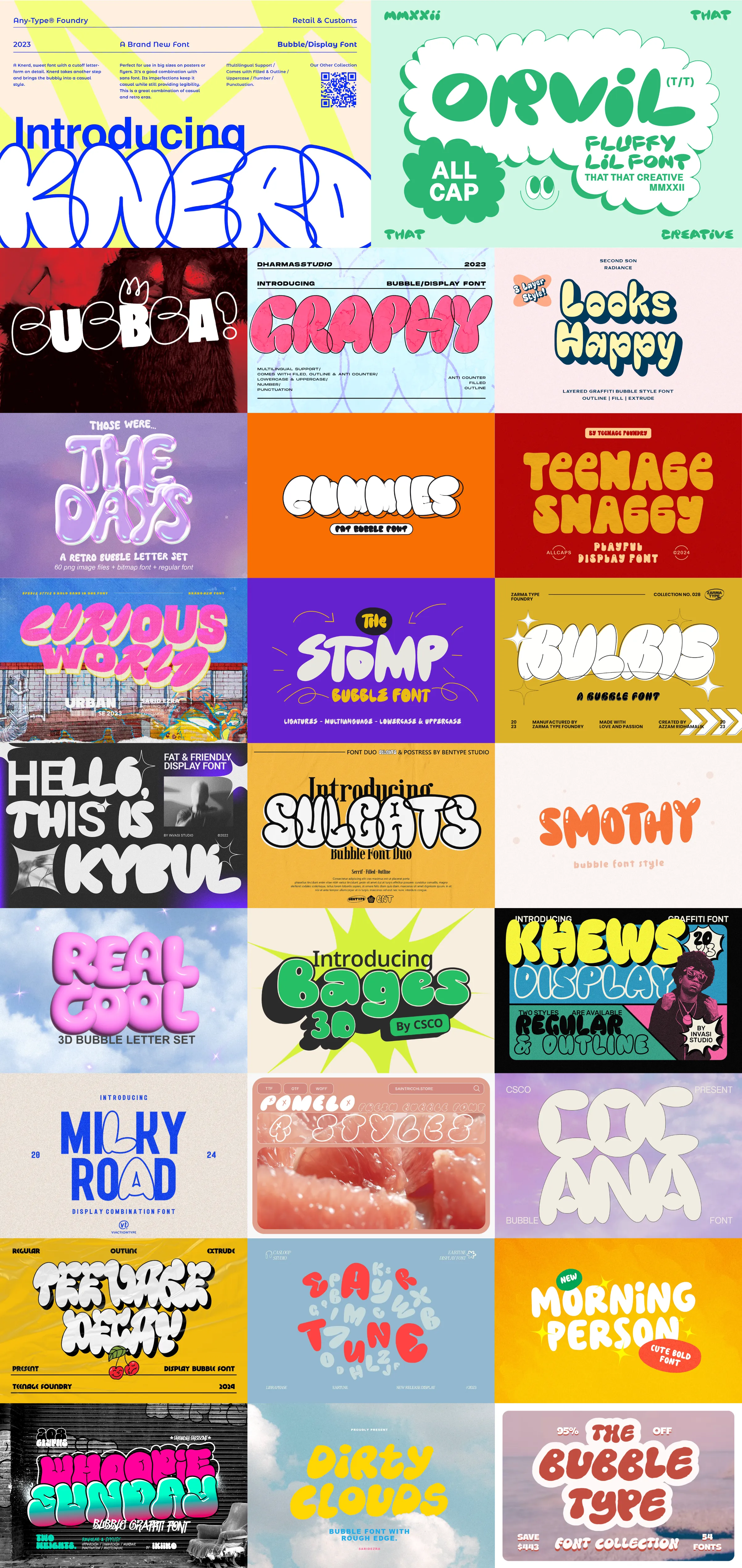 The Bubble Type Collection