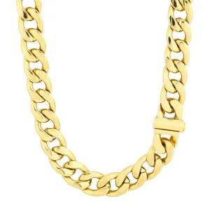 Trendy Handmade Men's Titanium Steel Necklace with Classic European and American Style 13mm Lock Nk Chain