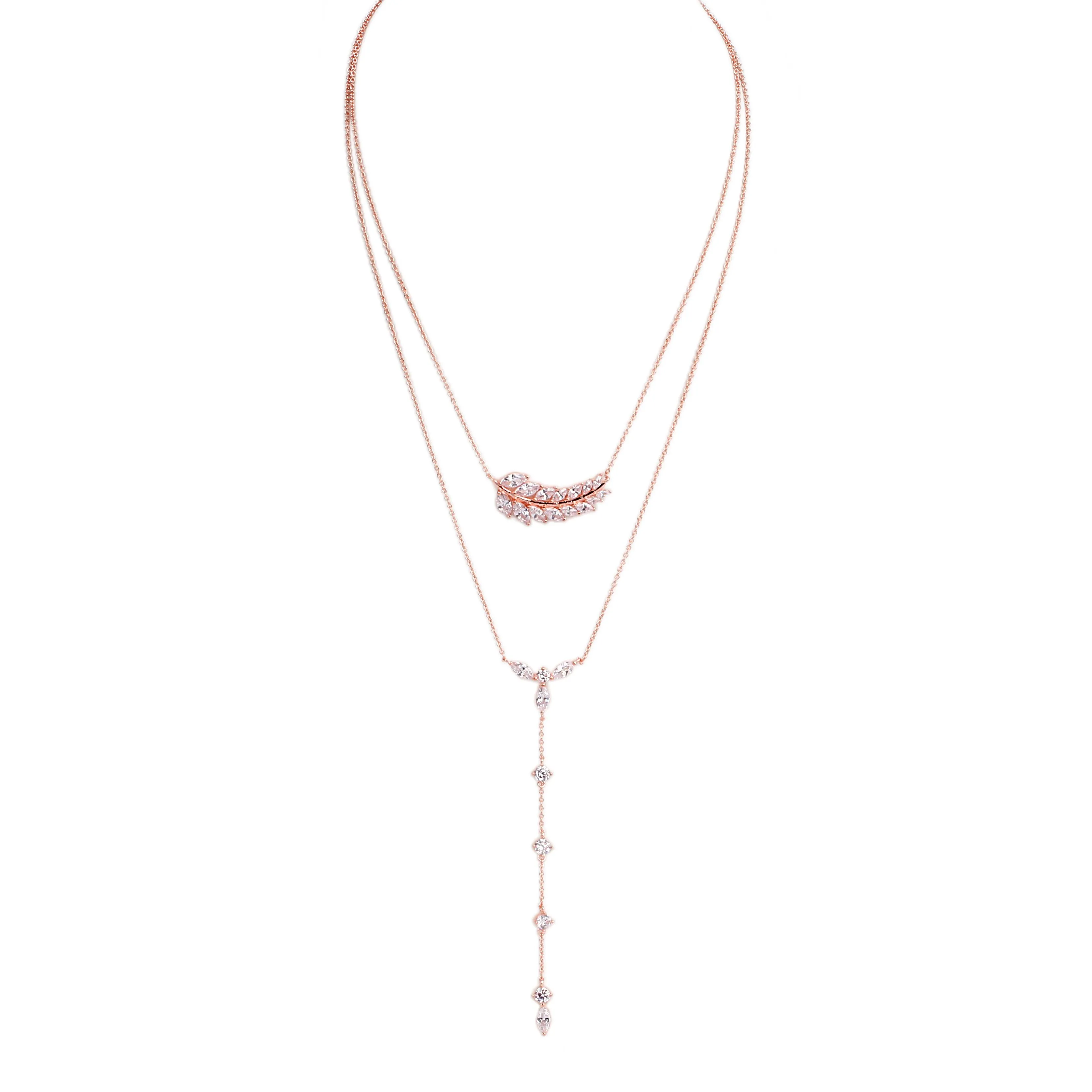 YARA-ROSE GOLD WHITE CZ